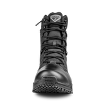 The Condor Brigade 8-inch Tactical Boots - Zip (Black) feature a high ankle, detailed front laces, and visible Condor branding on the tongue.