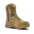 The Condor Brigade 8-inch Tactical Boots - Zip in coyote brown feature a lace-up design.