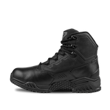 The Condor Brigade 6-inch Tactical Boots in black feature a rugged sole, reinforced toe, and high ankle support, displayed from the side against a plain white background.