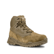 Condor Brigade 6-inch Tactical Boots in Coyote Brown feature a rugged tread, mesh panels, reinforced toe, lace-up front, and branded tongue, displayed against a plain white background.