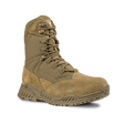 Condor Brigade 8-inch Tactical Boots - AR670 in tan, featuring a high ankle, thick textured sole, lace-up front, reinforced toe, and Condor branding on the tongue, shown against a plain white background.