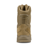 The Condor Brigade 8-inch Tactical Boots - AR670 are shown from the back, featuring a rugged sole, reinforced heel, and padded collar, all displayed against a white background.