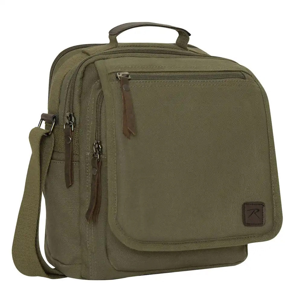 Everyday 11-inch Military Canvas Shoulder Bag