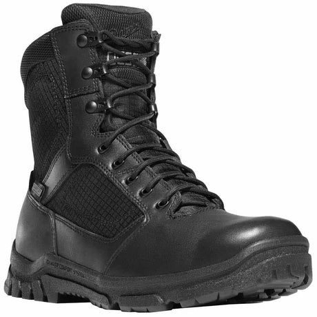 Danner Lookout Side-Zip 8-inch Black Waterproof Duty Boot