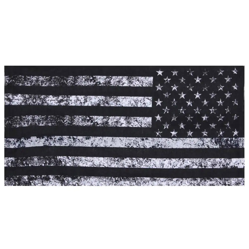 Black and White US Flag Multi-Use Wrap