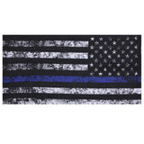 Thin Blue Line US Flag Multi-Use Wrap