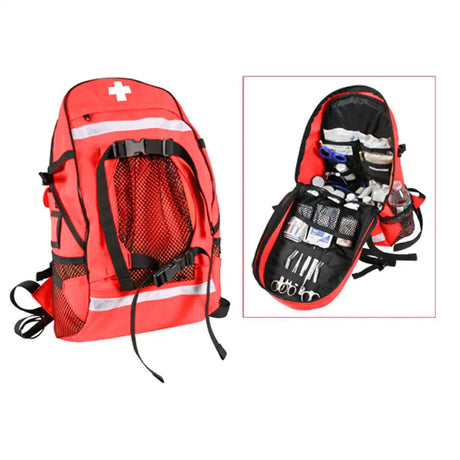 Red First Aid Trauma Backpack