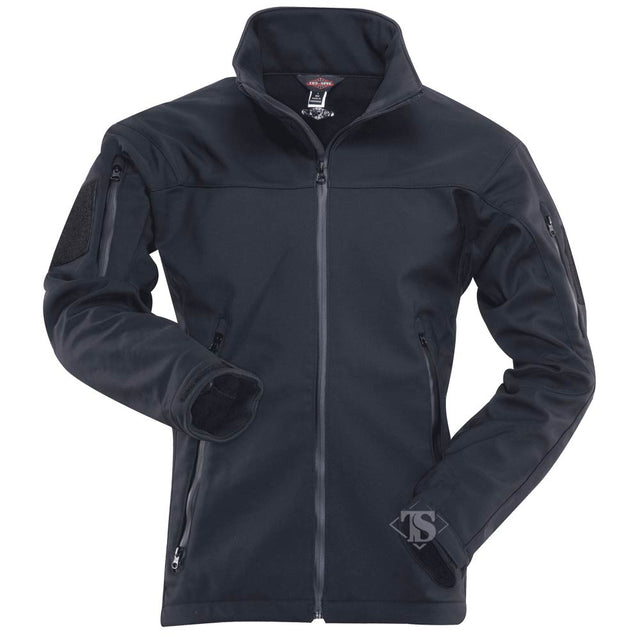 24-7 Series Lightweight Black Tactical Soft Shell Jacket