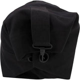 22-Inch Black Canvas Military Duffle Bag