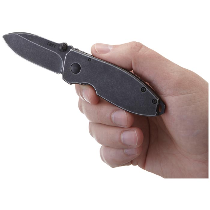 CRKT 2.14-inch Black Stonewash Folding Pocket Knife 2490KS