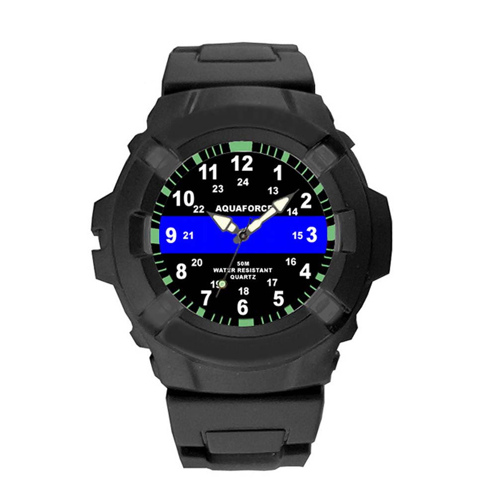 Aquaforce Thin Blue Line Police Watch