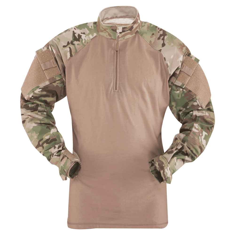 Tru-Spec Multicam Long Sleeve Quarter Zip Combat Shirt