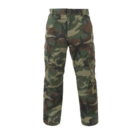 Vintage Woodland Camo Paratrooper Cargo Pants