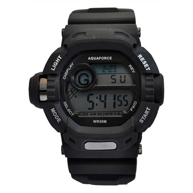 Multi-Function Digital Water Resistant Black Watch