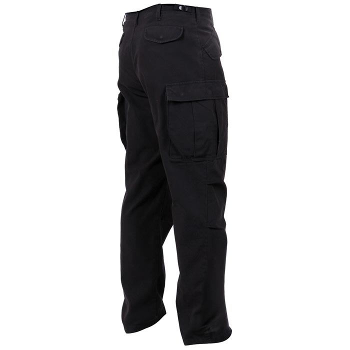 M-65 Black Vintage Military Field Cargo Pants