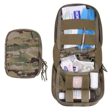 40-Piece First Aid Kit with Tactical Multicam MOLLE Pouch