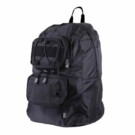 Black 2-in-1 Packable MOLLE Tactical Backpack