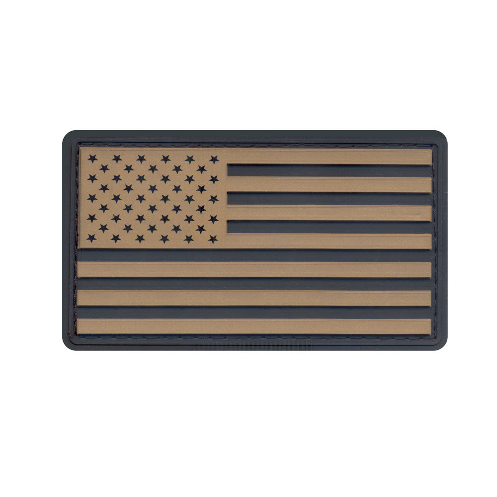 PVC American Flag Hook and Loop Patch