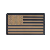 PVC American Flag Hook and Loop Patch