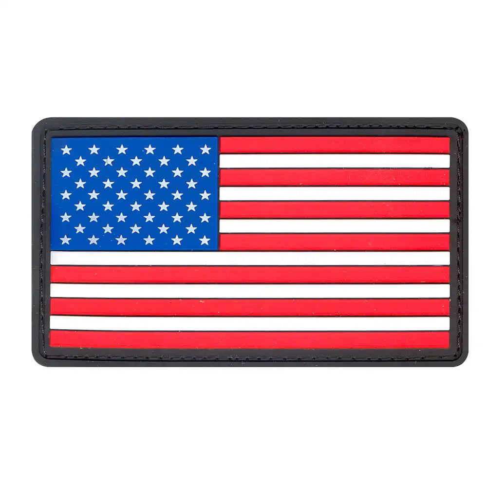 PVC American Flag Hook and Loop Patch