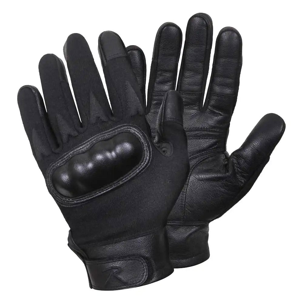 Black Hard Knuckle Cut/Fire-Resistant Tactical Gloves