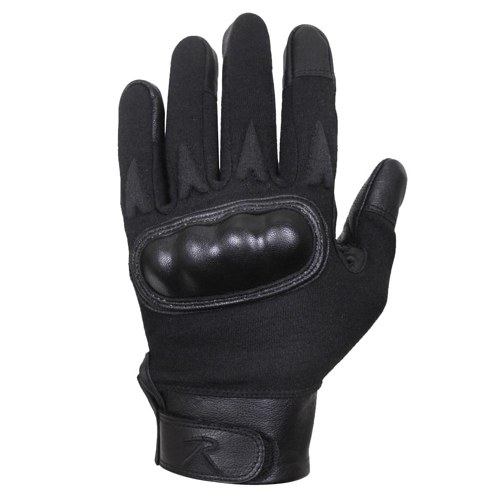 Black Hard Knuckle Cut/Fire-Resistant Tactical Gloves