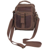 Basic Issue Two-Tone Leather Accented Canvas Shoulder Bag