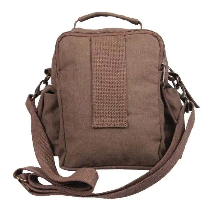 Basic Issue Two-Tone Leather Accented Canvas Shoulder Bag