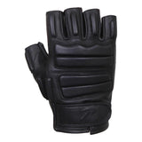 Fingerless Leather Padded Tactical Gloves