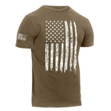 Men's Distressed American Flag T-Shirt