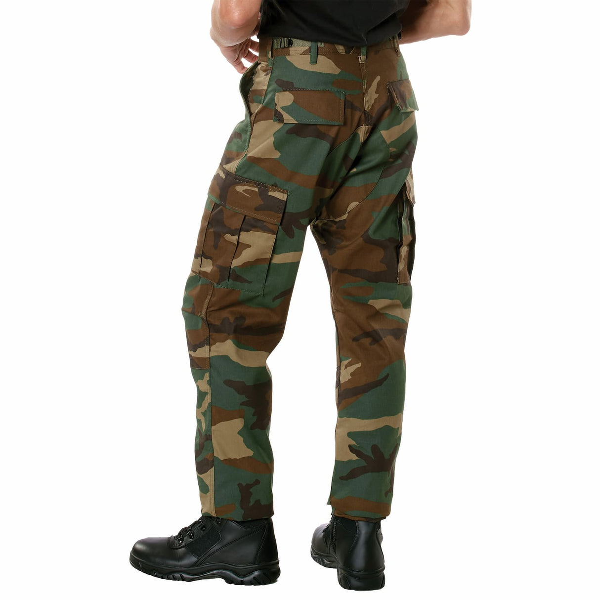 Relaxed Fit Camouflage Zipper Fly Military Cargo Pant