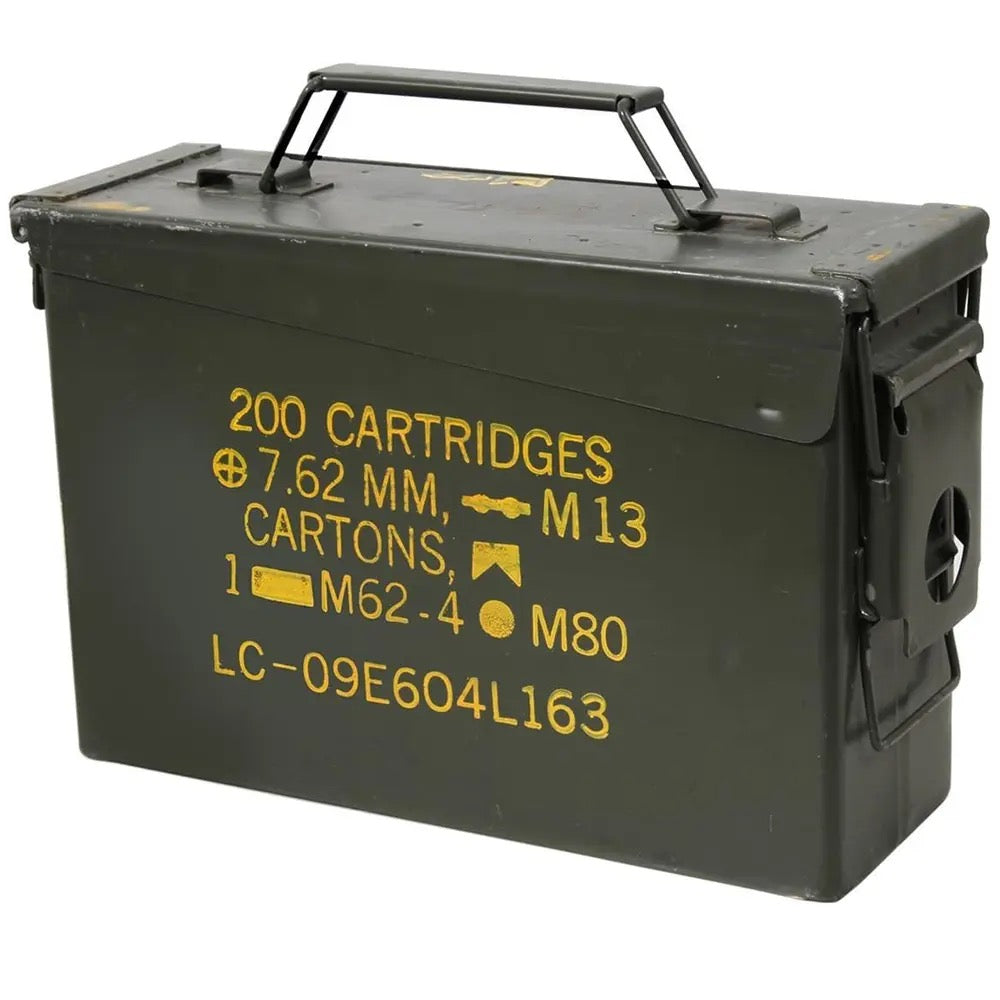 Military Surplus 30 Caliber Ammo Can - Used