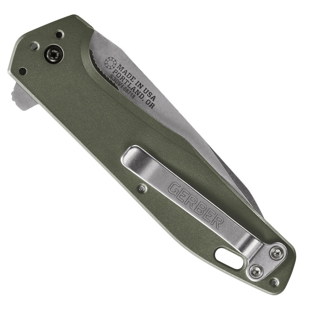 Gerber Fastball Sage Green Plain Edge Folding Knife