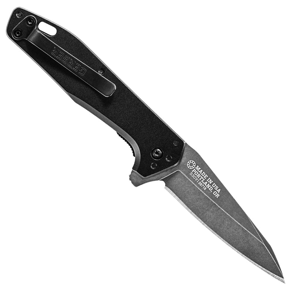 Gerber Fastball Black Plain Edge Folding Knife