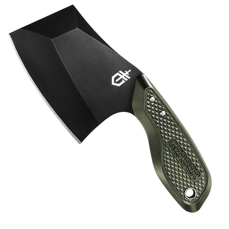 Gerber Tri-Tip Mini-Cleaver Green Fixed Blade Knife