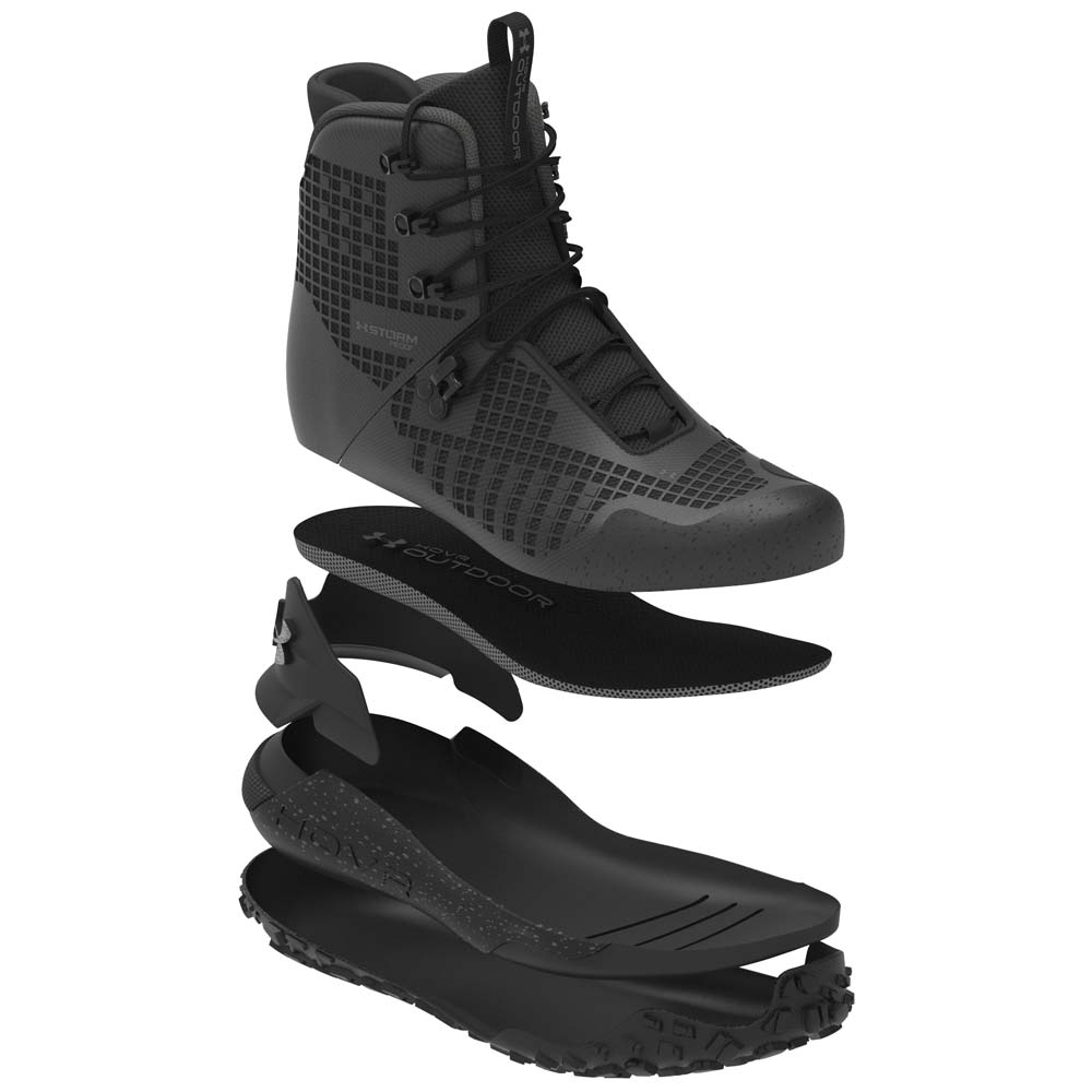 Under Armour Men's HOVR Dawn Waterproof 2.0 Mid Black Tac Boots