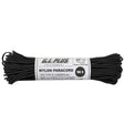 100 Foot Black Nylon 550 Paracord - USA Made