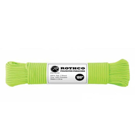 Enhanced Safety Green Polyester Paracord - 100 Feet