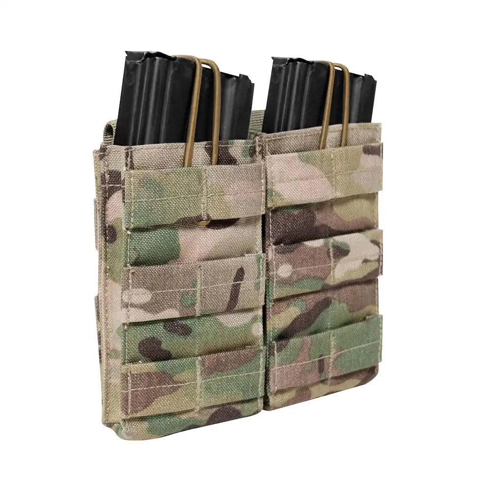 Rothco Multicam MOLLE Open Top Double Mag Pouch