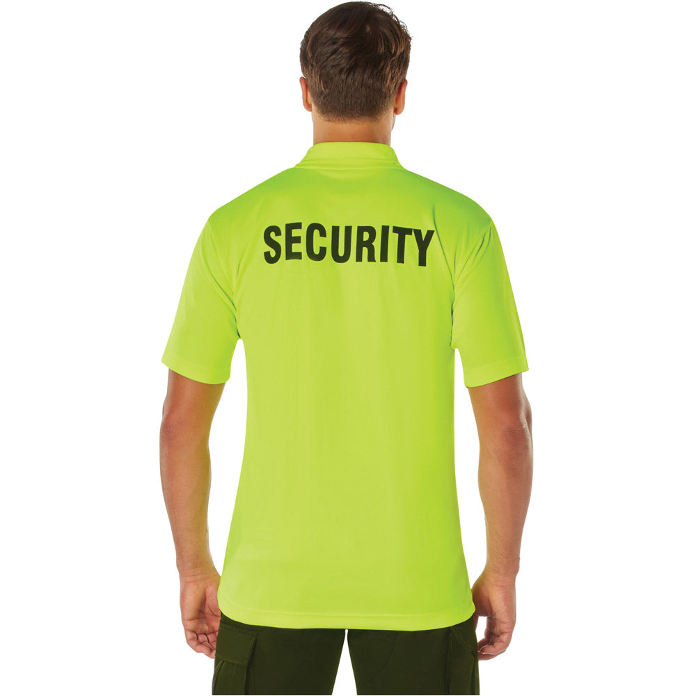 Safety Green Security Moisture Wicking Polo Shirt