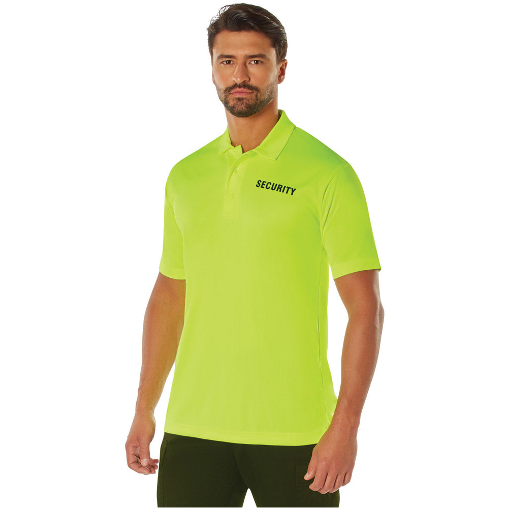 Safety Green Security Moisture Wicking Polo Shirt