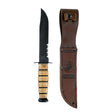 Genuine Ka-Bar USMC Combo Edge Fighting Knife