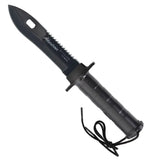 Adventurer Black Fixed Blade Survival Knife Kit