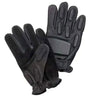 Black Leather Padded Tactical Rappelling Glove