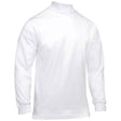 White Mock Turtleneck Long Sleeve Shirt