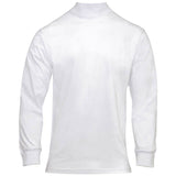 White Mock Turtleneck Long Sleeve Shirt