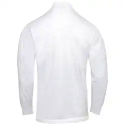 White Mock Neck Turtleneck Long Sleeve Shirt