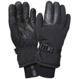 Black Waterproof Thermoblock Winter Gloves with Storm Cuff