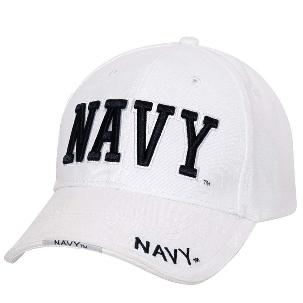 US Navy Text Embroidered Baseball Cap