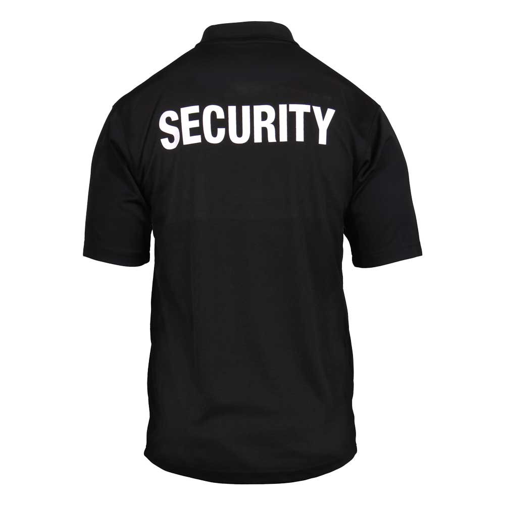 Security Moisture Wicking Polo Shirt with Badge